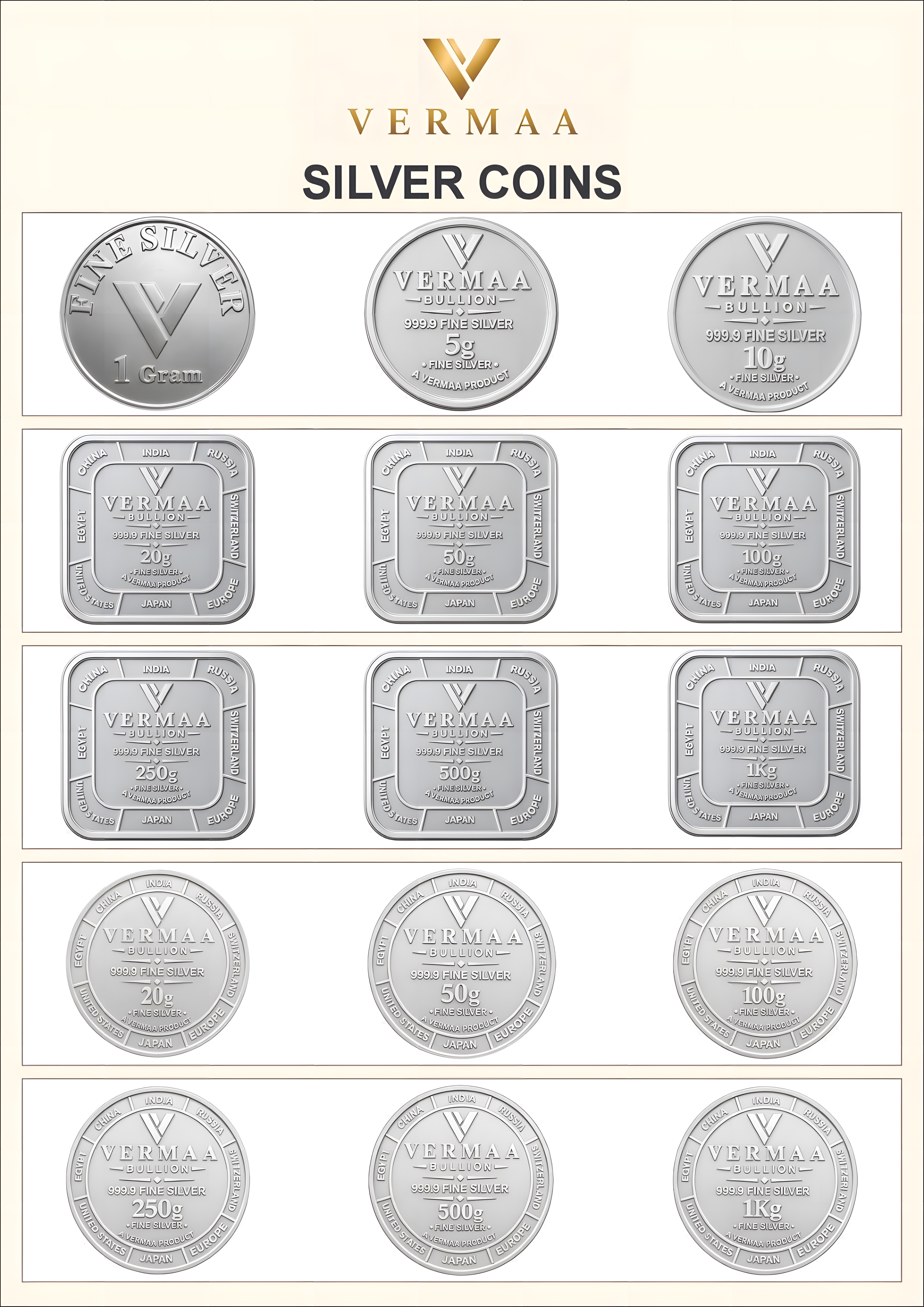 Standard Edition Silver Coins